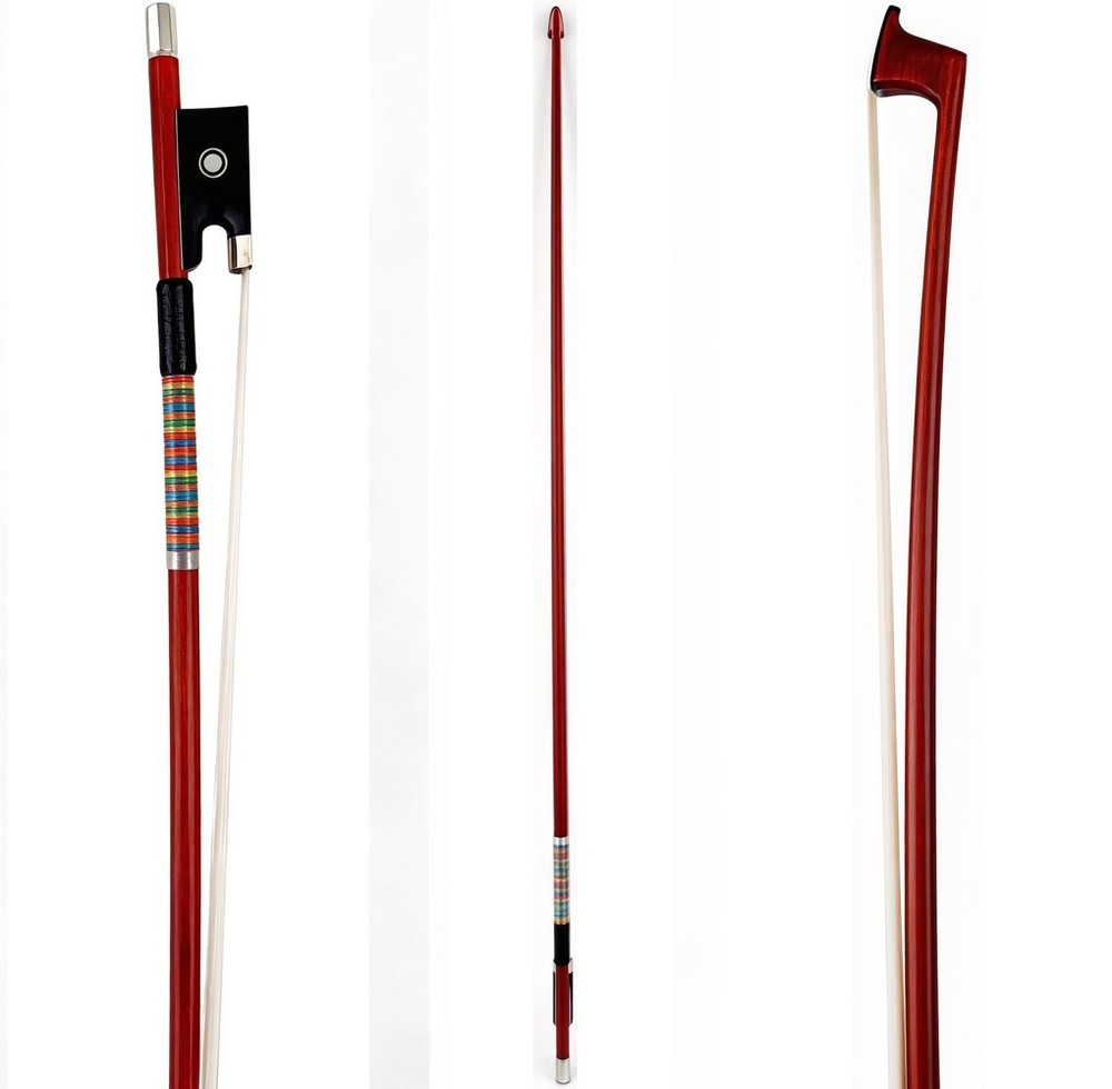 D.PECCATTE Copy Master Pernambuco Violin Bow 4/4 Ebony Parisan Frog Silver 60g