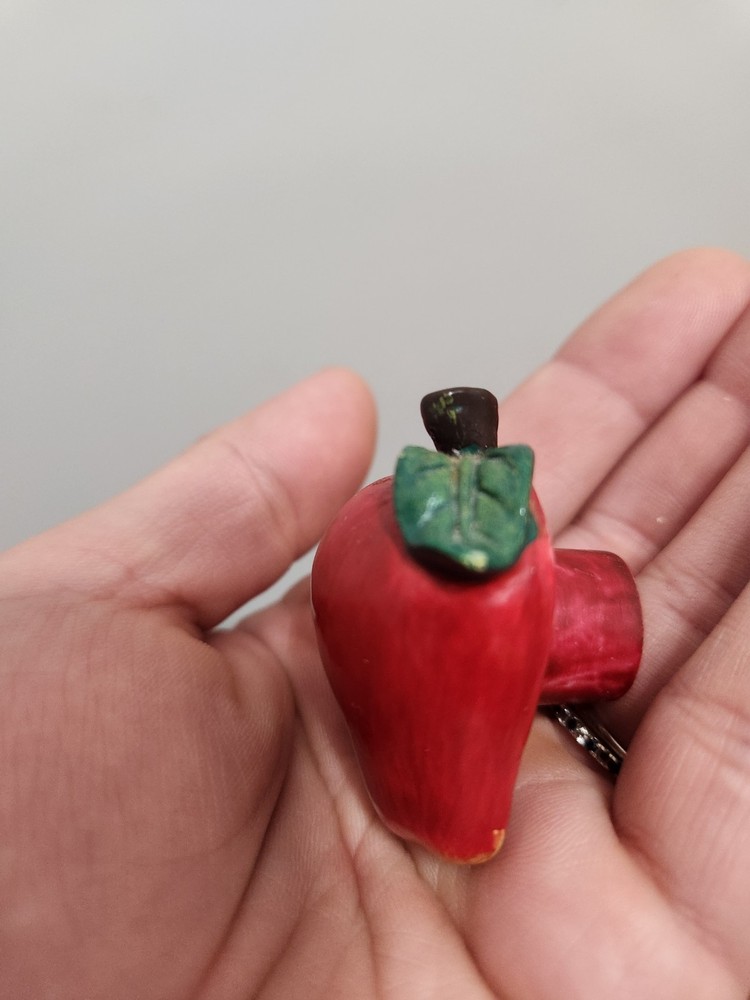 Set Of 8 Red Apple Fruit Shaped Drawer Cabinet Pulls Knobs