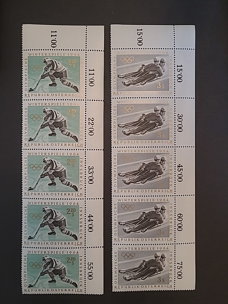 Stamps Austria Olympics 1964 Part block