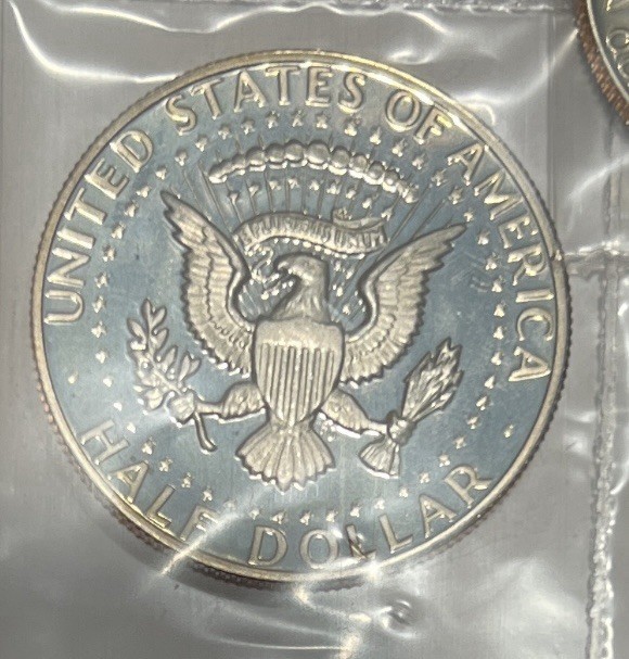 1982 Proof Set Sky Blue Toning