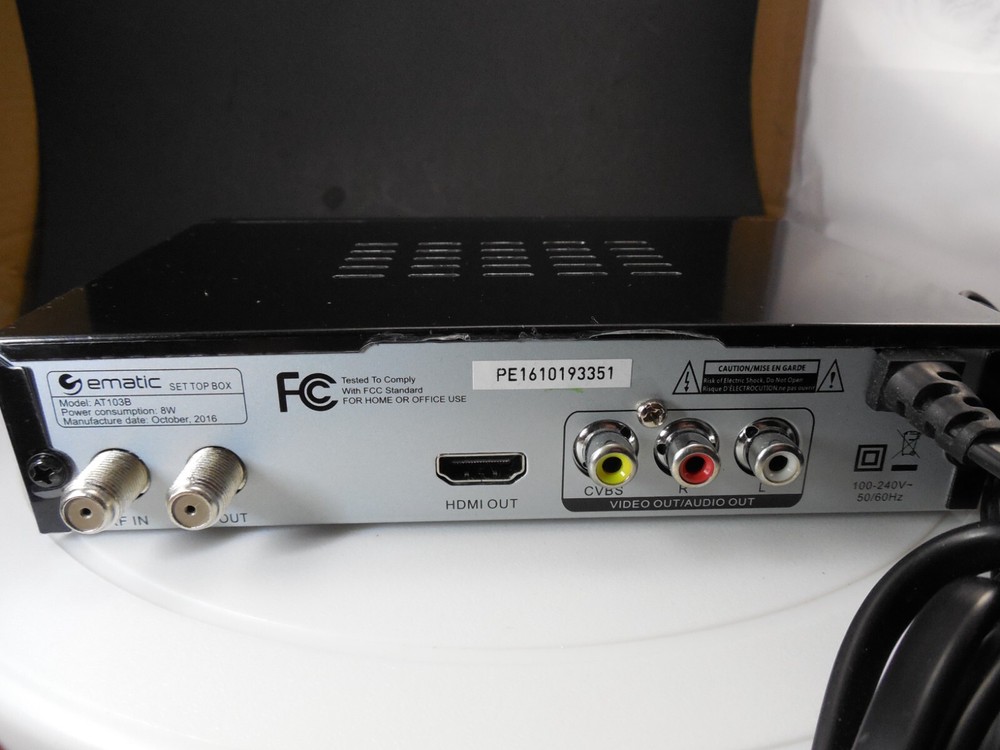 Ematic Digital TV Converter Box & Remote/record programs!