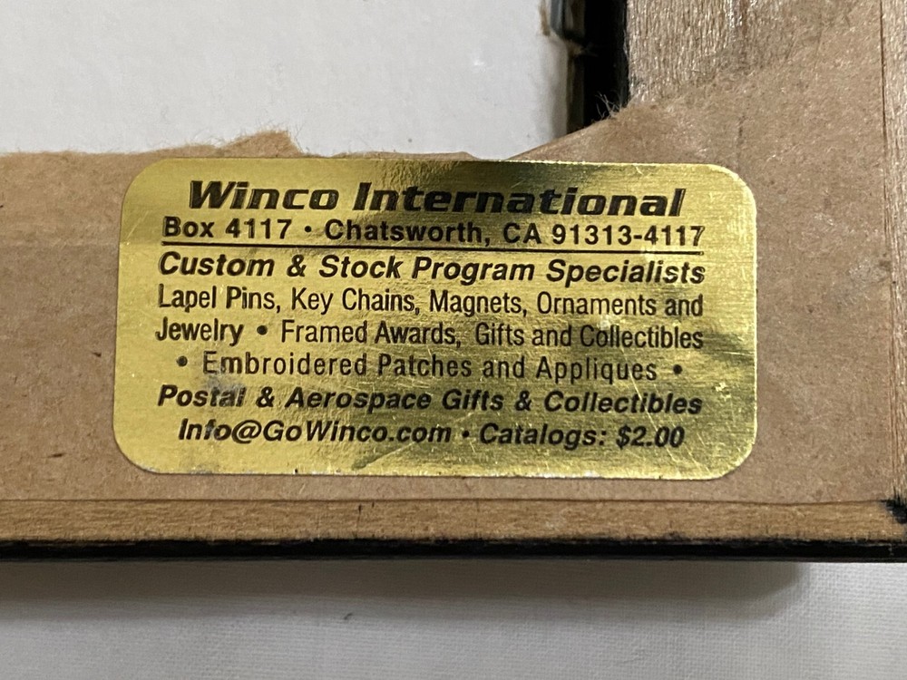 Rocketdyne Space Shuttle Main Engine Team Plaque w 5 pins 2009