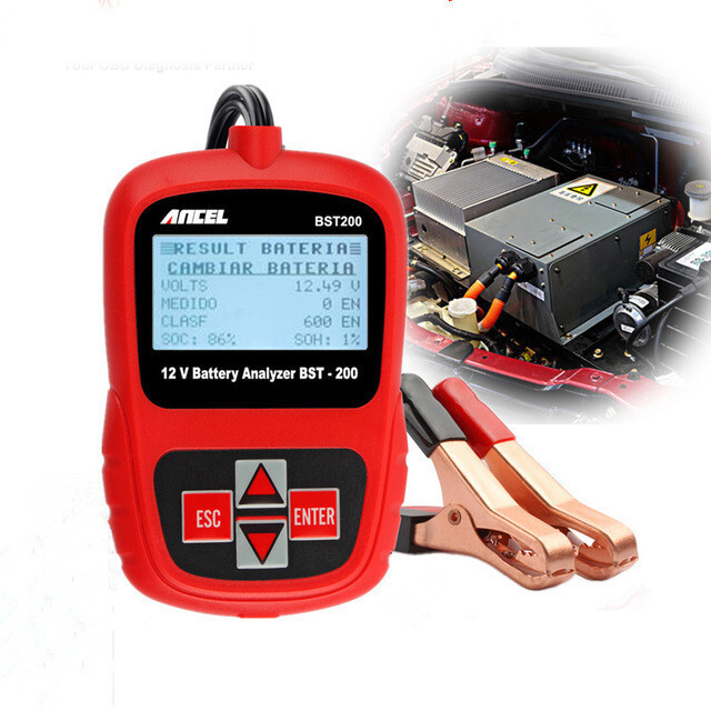 ANCEL BST200 Car Battery Tester Cell Load Test Tool Digital Analyzer Tester
