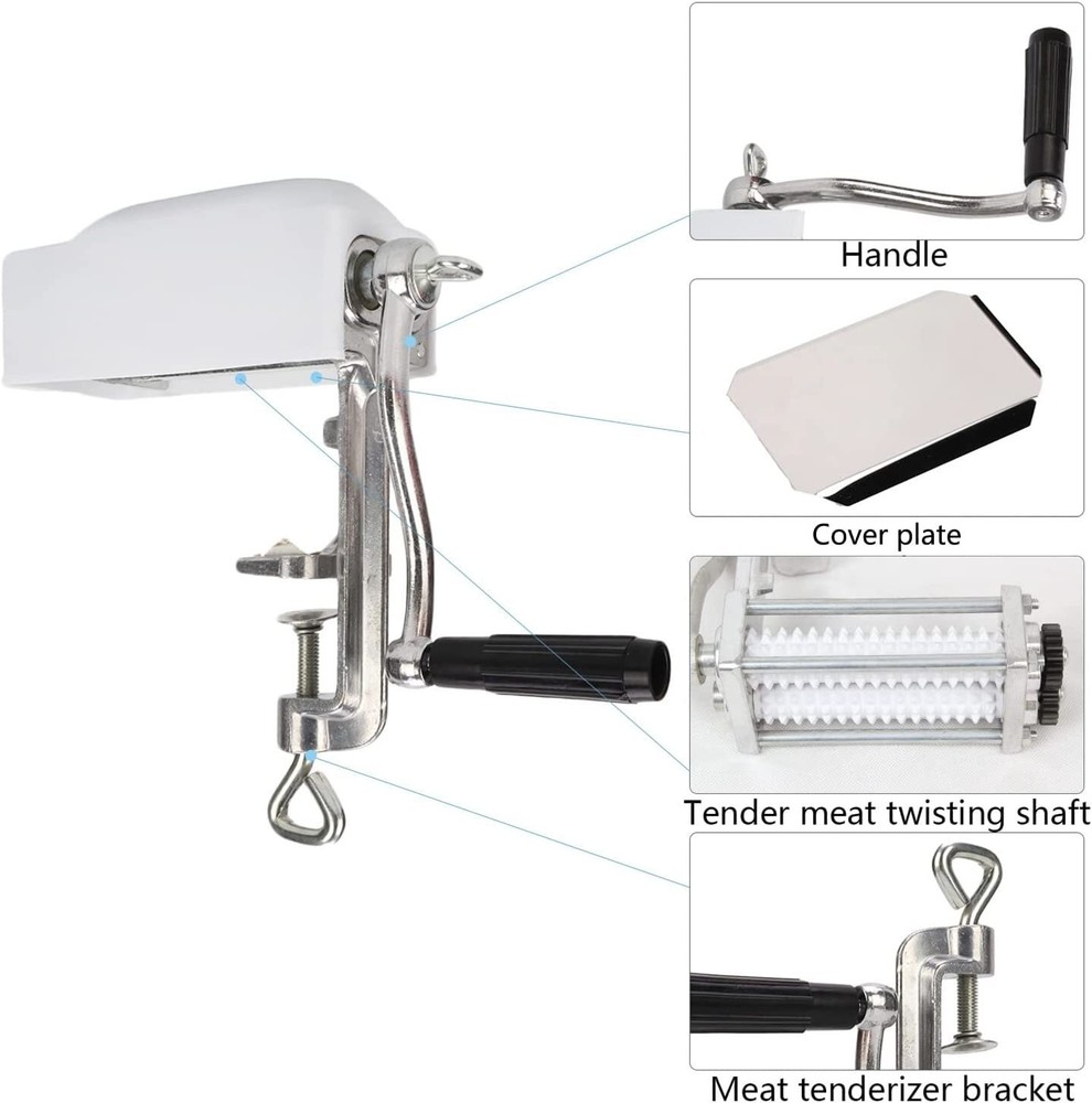 Meat Tenderizer Hand Crank Flatten butchers Tool Cuber Steak Machine KitchenTool