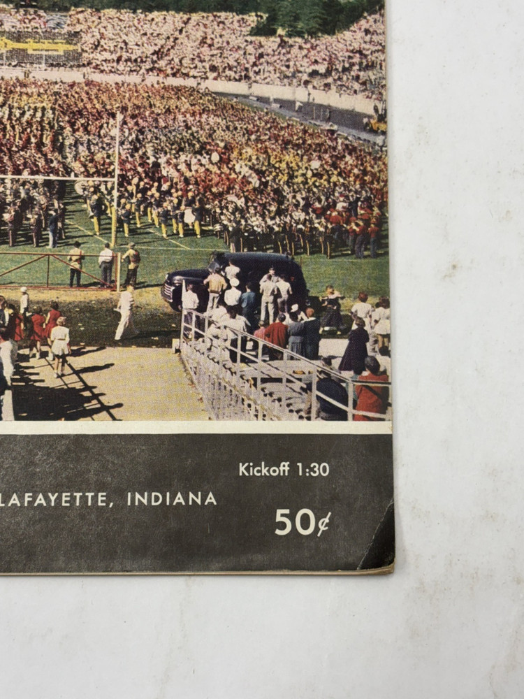 1958 Nebraska Vs. Purdue football program NCAA