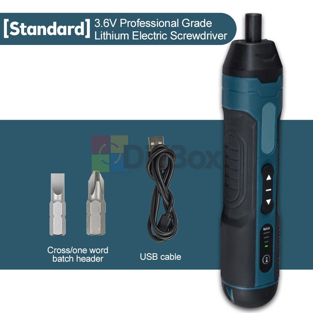 Cordless Electric Screwdriver Rechargeable Drill Mini Torque Adjustment Power