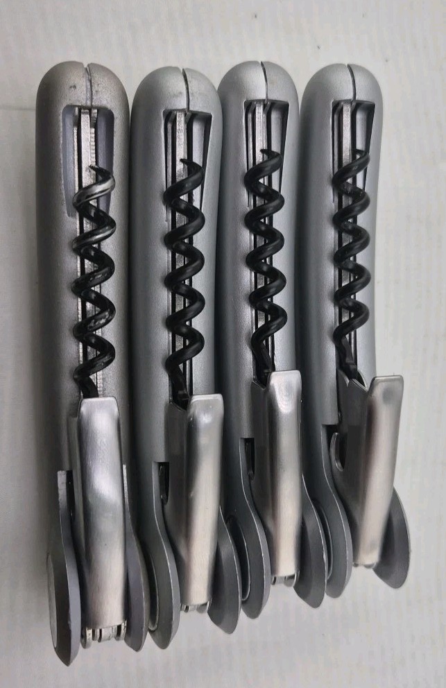 4X Corkscrew Wine Bottle Opener Refrigerator magnet Used