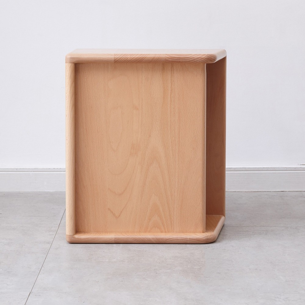 Modern Solid Wood Simple Nightstand Bedside Cabinet Side End Table with Storage