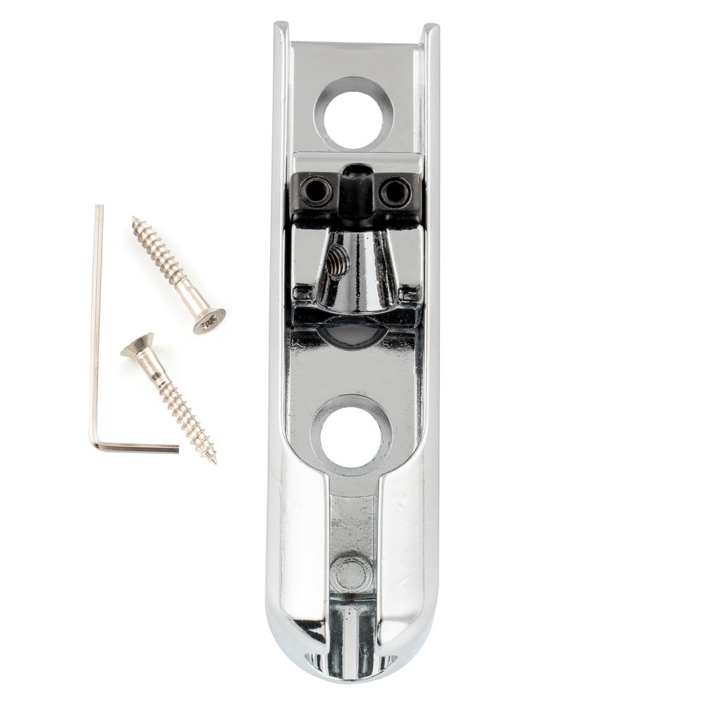 Musiclily Pro Chrome Individual Bass Bridge Single Lock Down For 3rd 4th String