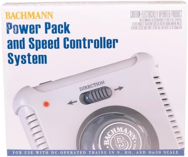 Power Pack with Speed Controller - N, HO, On30 Scale Trains
