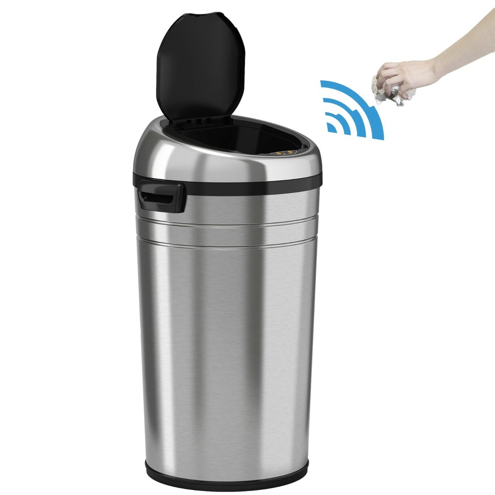 18 Gallon Large Touchless Sensor Automatic stainless steel Trash Can Kitchen