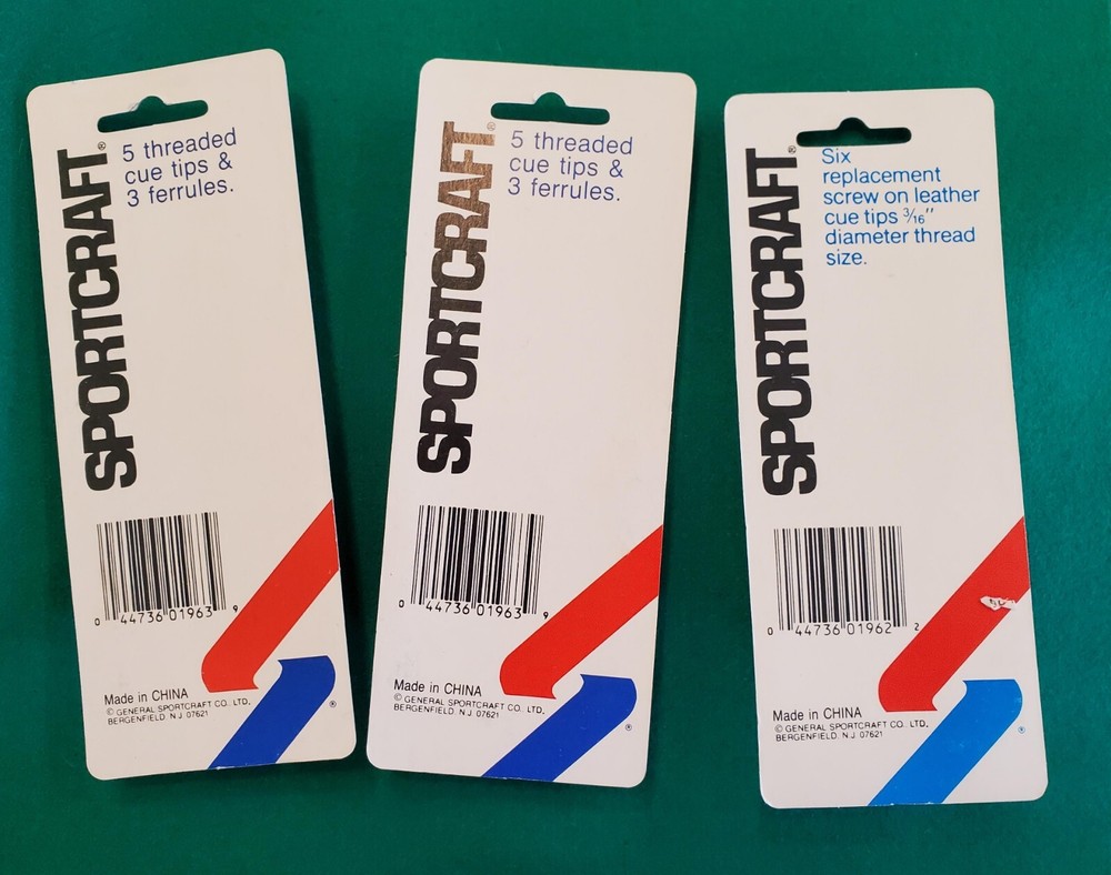 SPORTCRAFT CUE TIPS & FERRULES