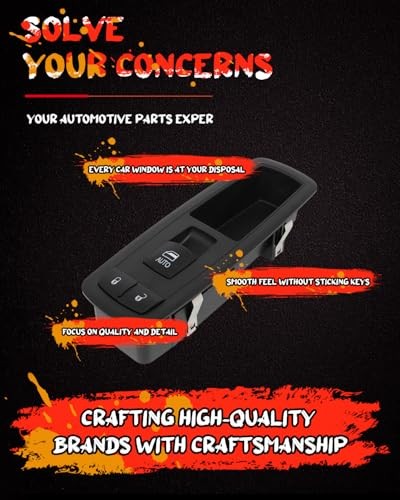Master Power Window Switch Front Right Passenger Side for Dodge 68086692AD