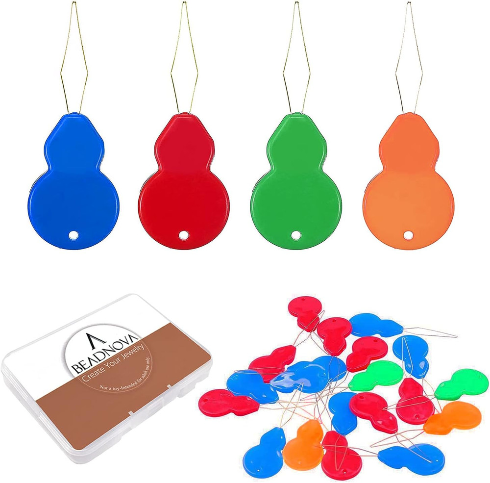 20 Pcs Needle Threader for Hand Sewing Plastic Wire Loop Simple Needle Threader