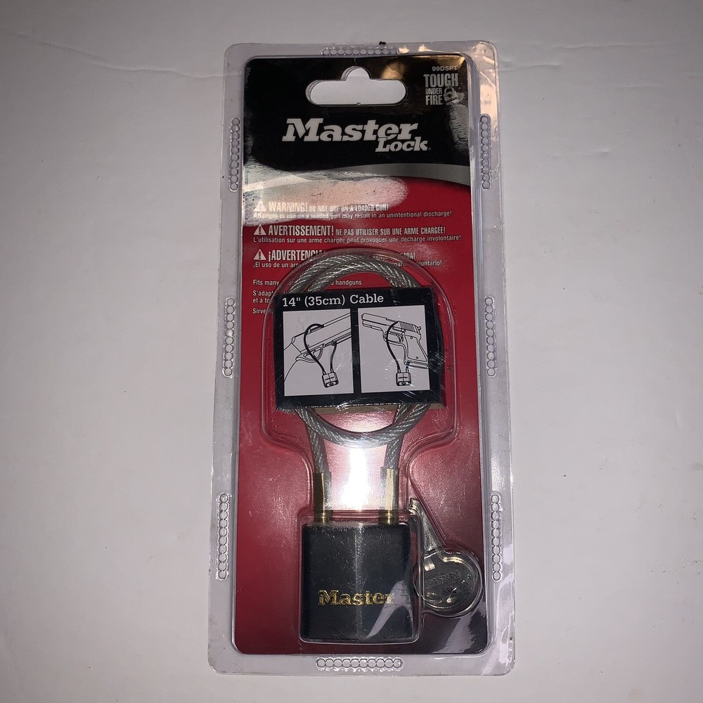 Master Lock Gun Lock 14” Cable Lock With Key E10