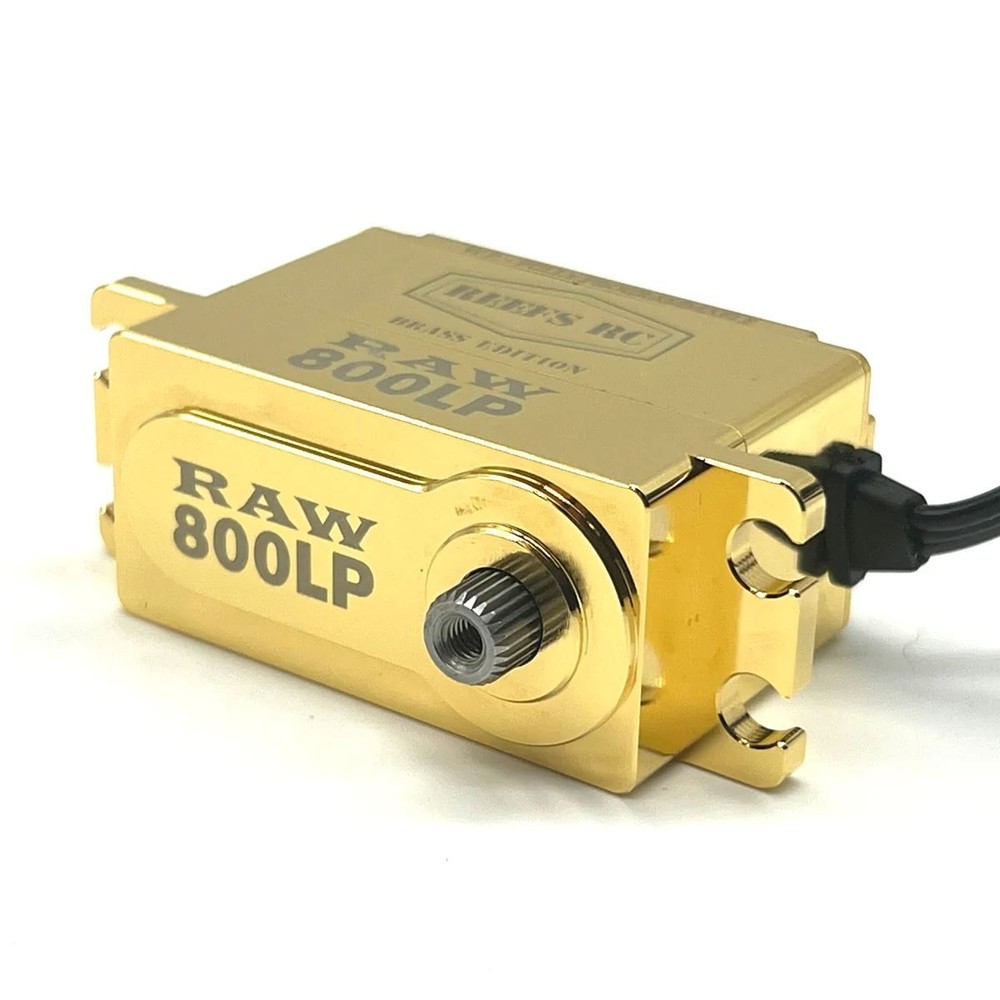 Reef's RC RAW800LP Brass Edition, Programmable, Brushless Low Profile Servo