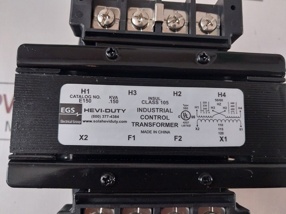 Egs e150 industrial control transformer