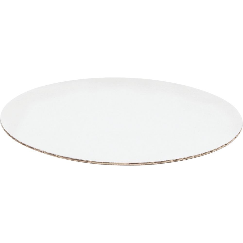 White Corrugated Pizza Circles - 12" Dia 100 per Case