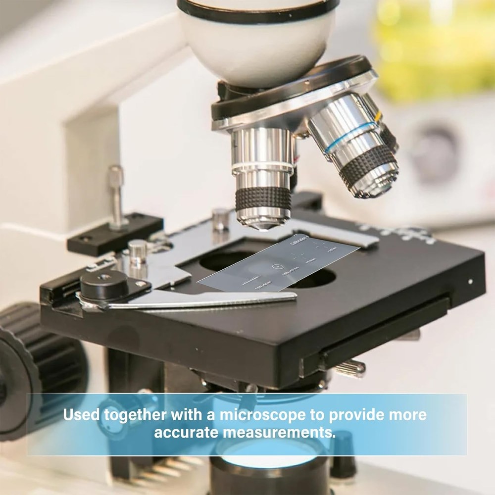 0.01mm Microscope Reticle Calibration Slide Multifunctional Calibrating Ruler