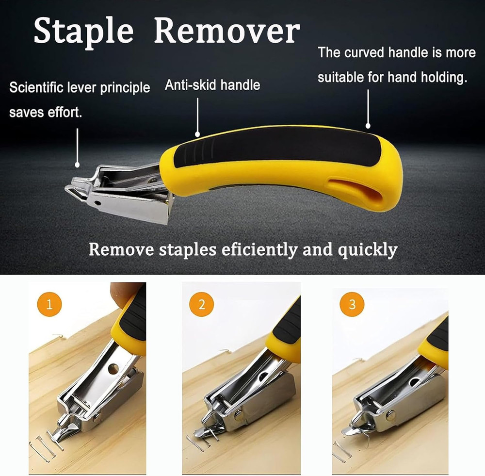 5Pcs Upholstery Staple Remover Tool with Nail Puller Pliers Tack Puller Staple P