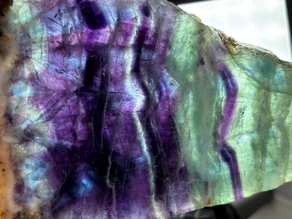 Fluorite slab Cabbing Lapidary Combo Ship Avail