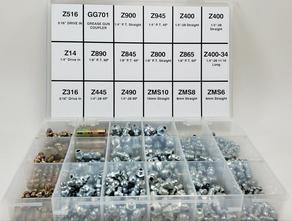 Mize Wire 365 Pc Master Grease Fitting Assortment, ZA365