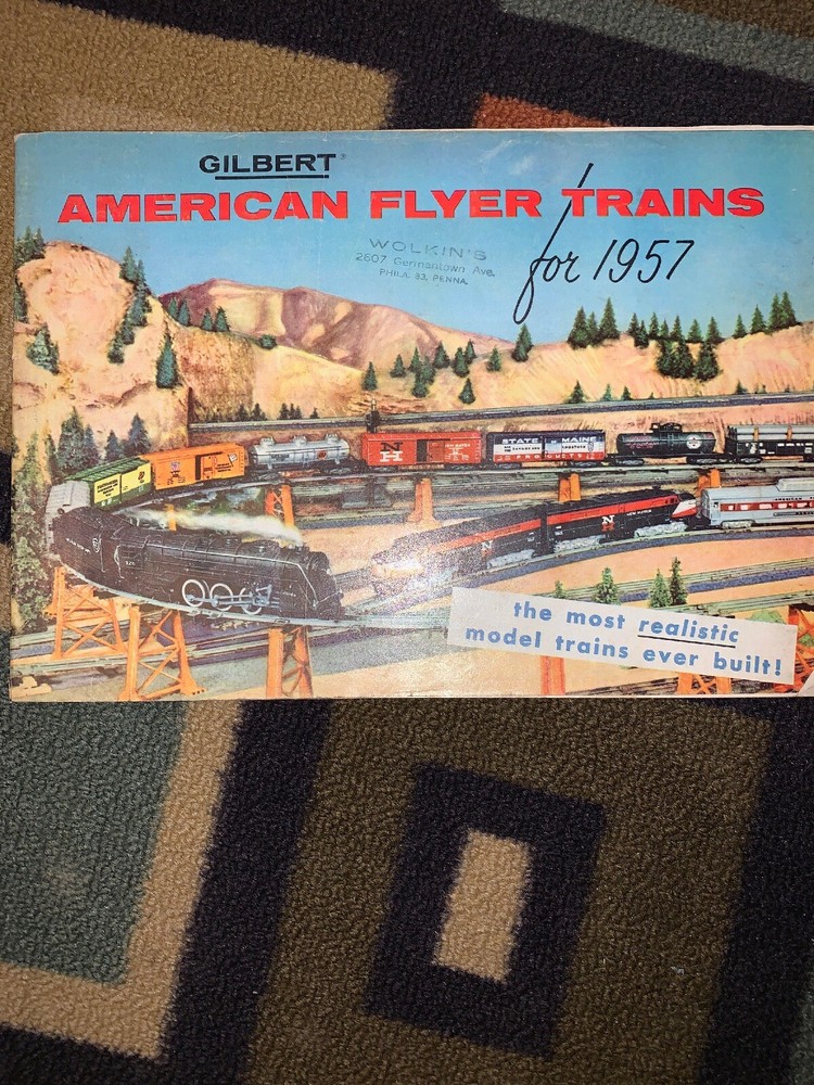 Vintage 1957 Gilbert American Flyer Trains Catalog