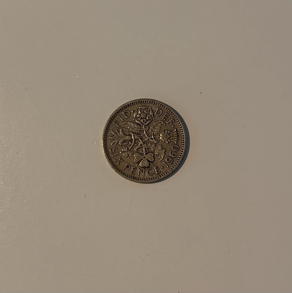 1960 Sixpence Coin