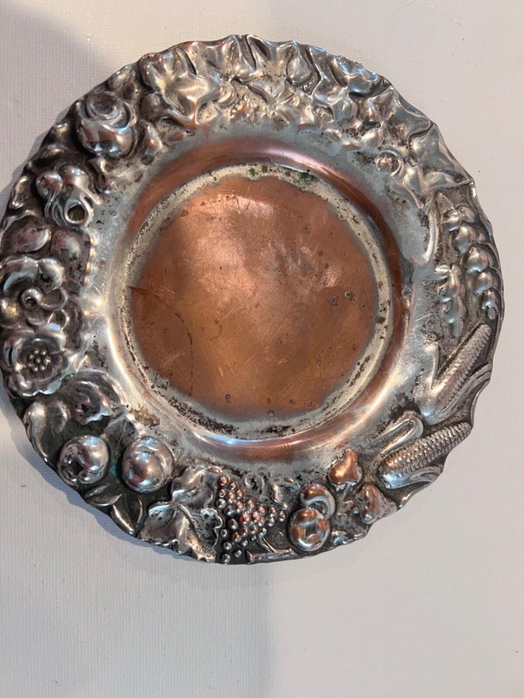 silver over copper small plate