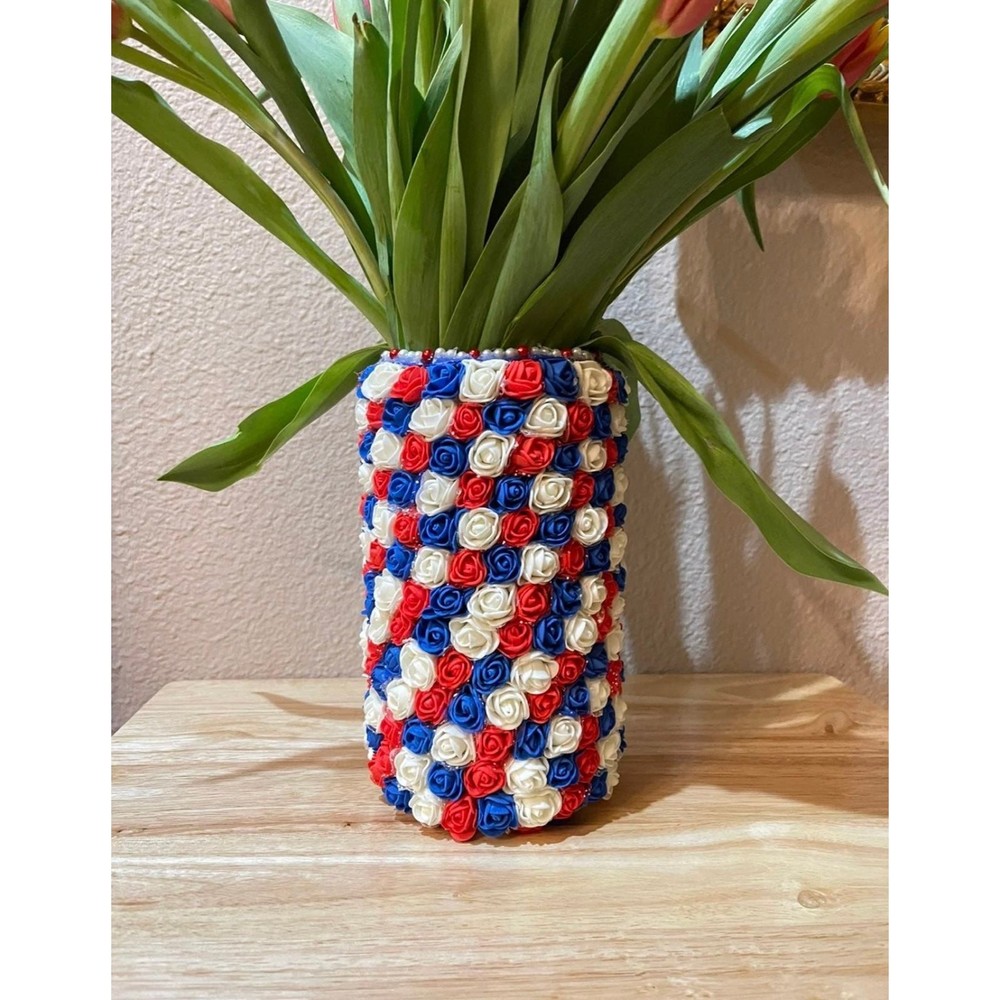 Handmade Vase From Foam Roses