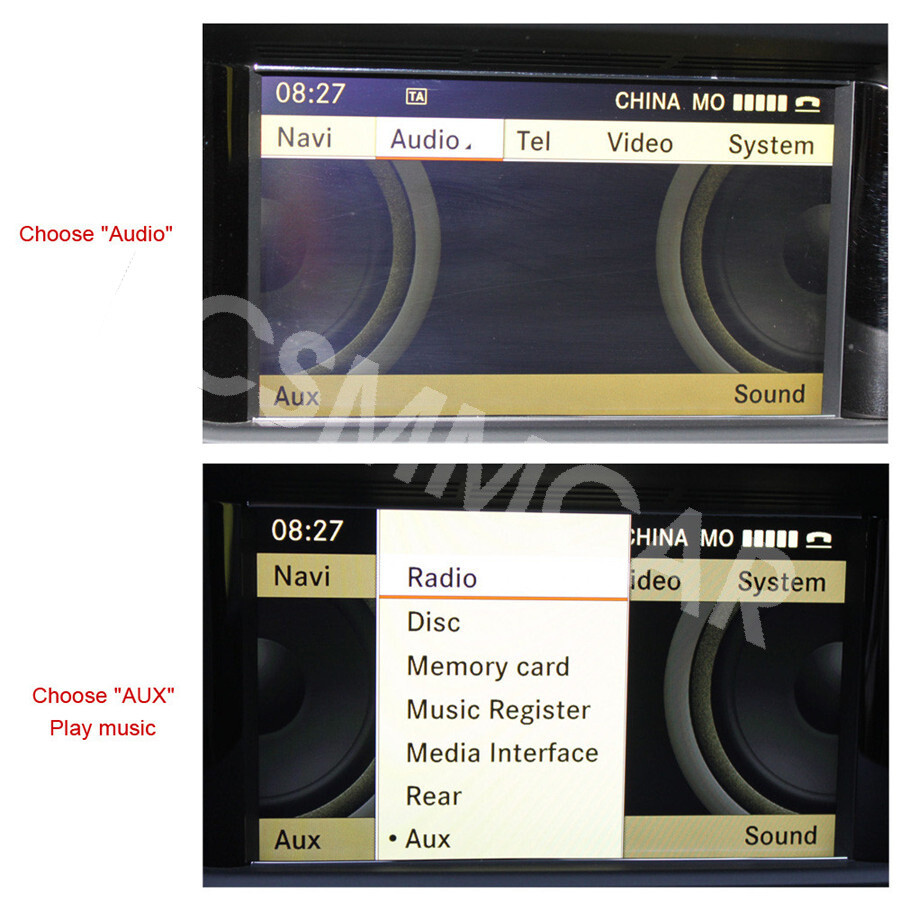 Car Bluetooth Adapter Playback Interface Cable Fit For Mercedes-Benz 2010-2024