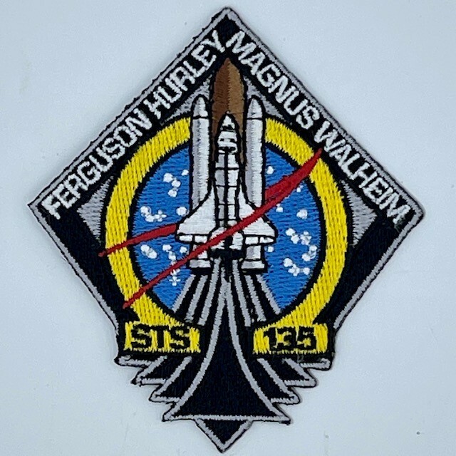 STS-135 Space Shuttle Embroidered Patch NEW - FREE SHIPPING