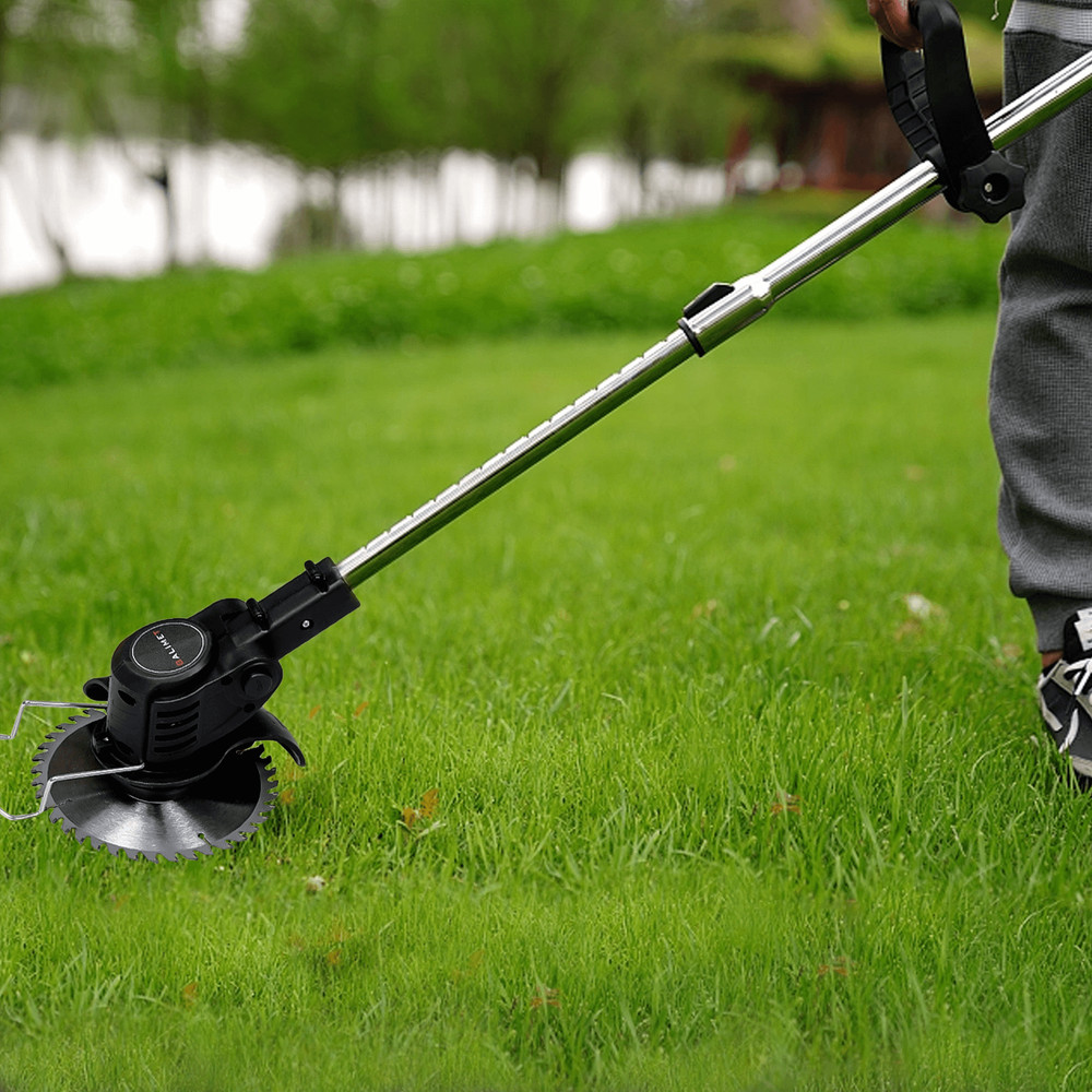 Electric Cordless Grass String Trimmer Lawn Edger Weed Wacker Cutter + 2 Battery