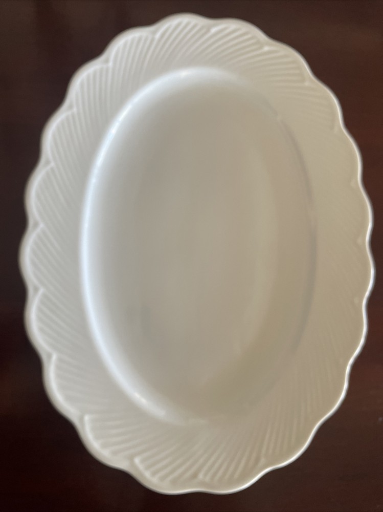 Dansk Blanc Oval Platter - Japan FRANSK COLLECTION Pristine 15"