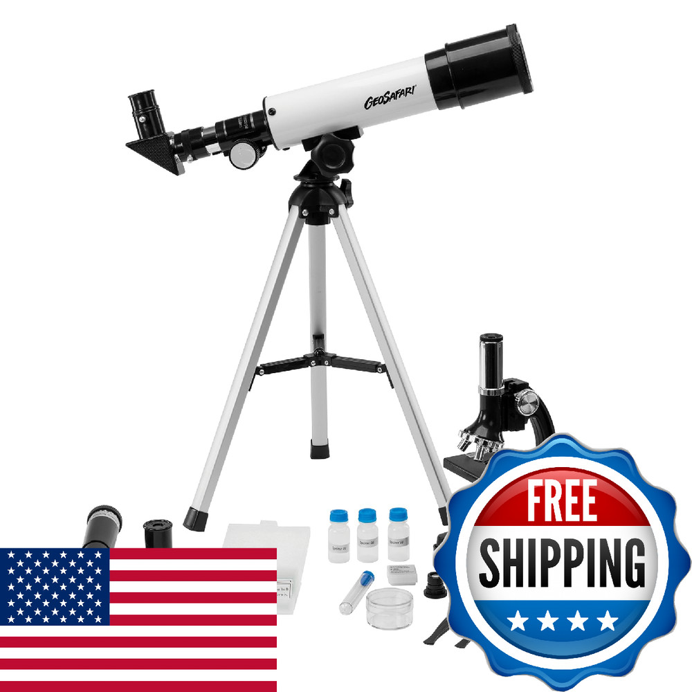 Educational Insights GeoSafari Telescope & Microscope Set - Science Kit with Ref