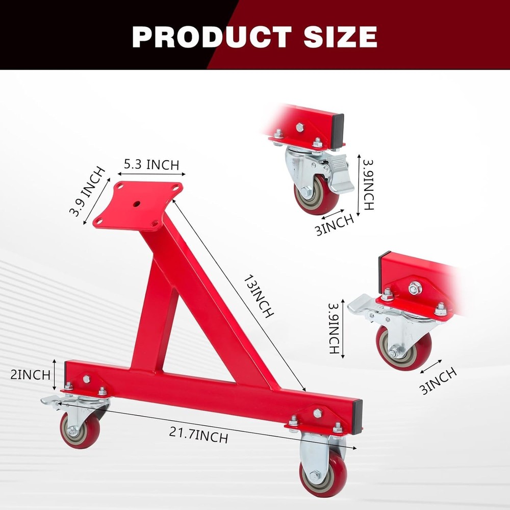 Easy Assembly Heavy-Duty Engine Stand for GM LS Series - Compact Design