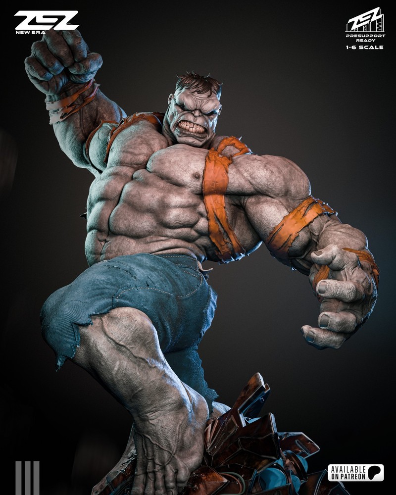 Hulk Statue 3D Printed Kit Unpainted/Unassembled