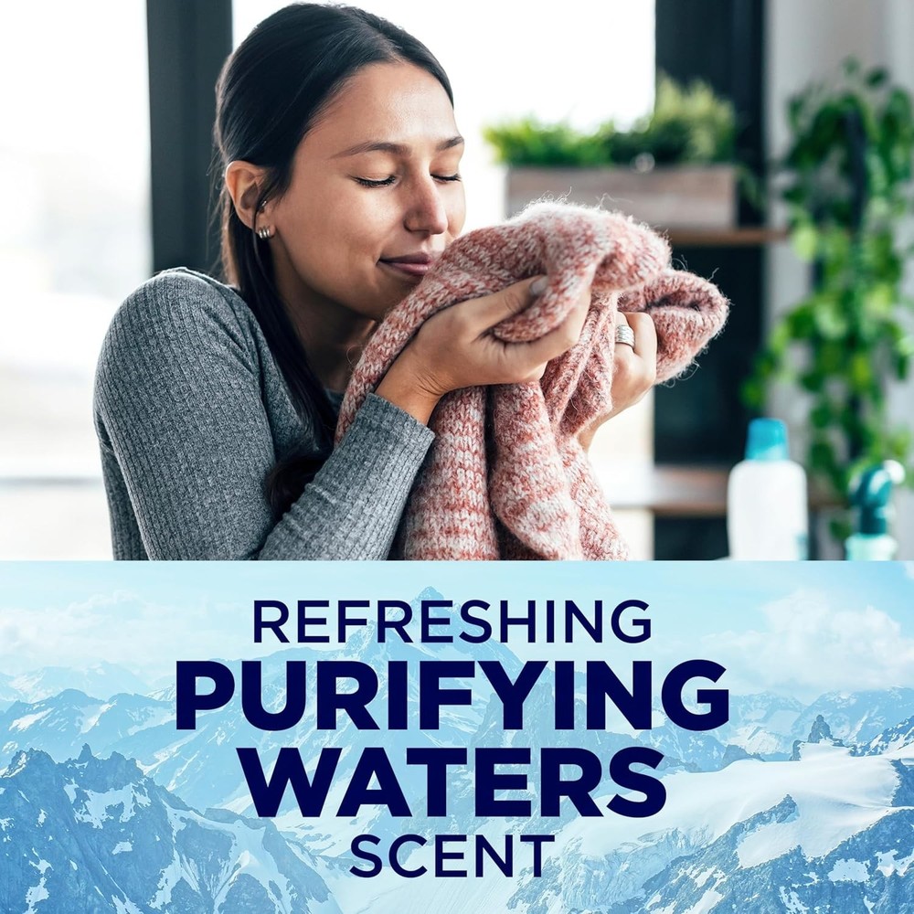 100 Softener Sheets Featuring Purifying Waters - Softness & Static Reduction