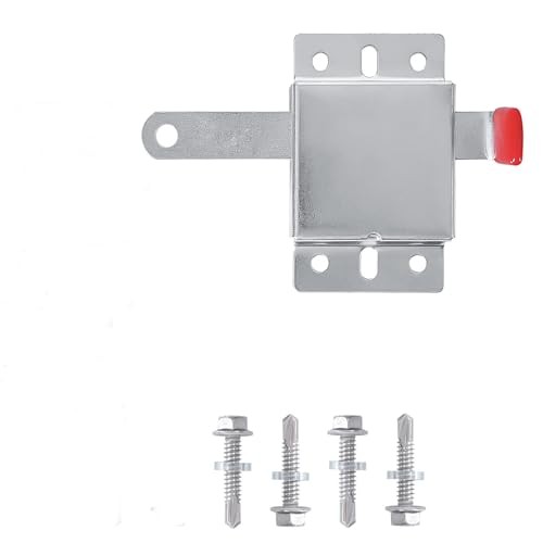 Garage Door Side Lock Inside Deadlock for Single or Double Garage, Galvanized