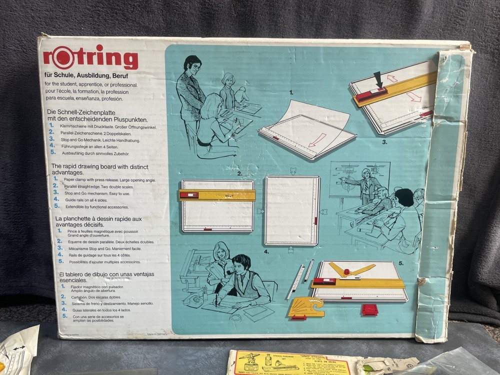 Vintage Rotring Rapid w/ Stop & Go Mechanism plus Extras
