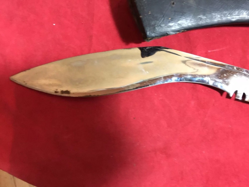 Antique Large Fixed Blade India knife with Sheath