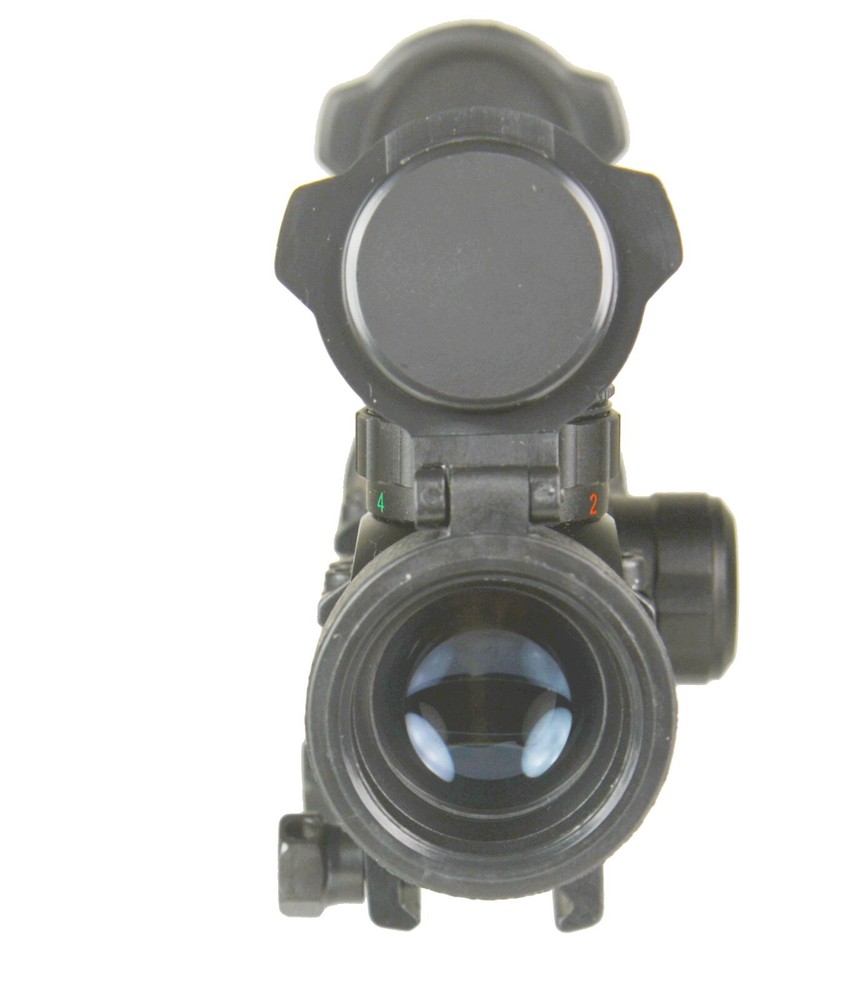4x32 Compact Scope Red Green Illuminated Rangefinder With Ring/Lens Cap/Battery