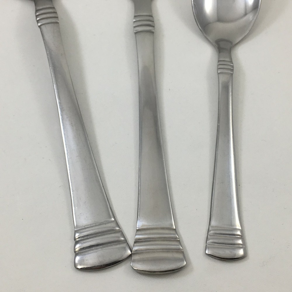 3 Cambridge CODIE Flatware Silverware Serving Spoon & Fork, Sugar Spoon