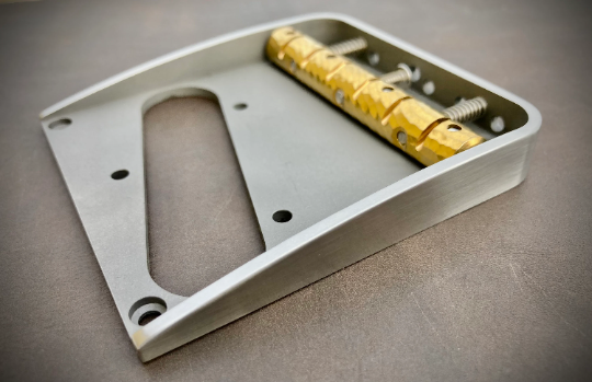 Van Dyke-Harms Telecaster Bridge w/front attachment points and Monolithic Saddle