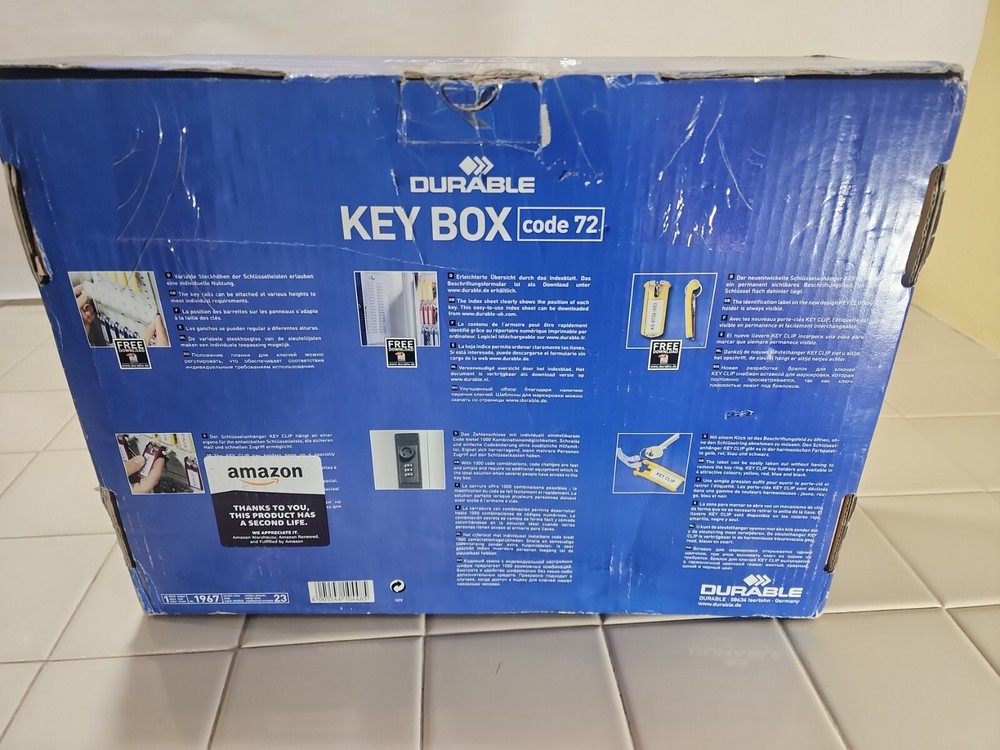 Durable Aluminum Key Box Code 72 Made In Germany