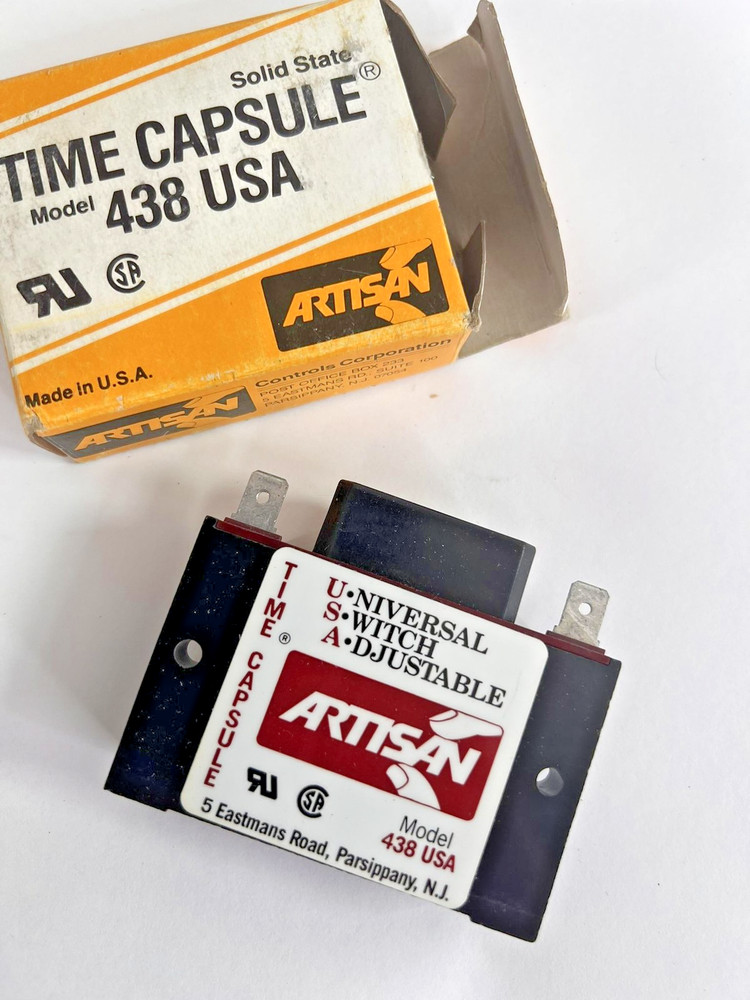Artisan Time Capsule Model 438 USA Solid State Timer 24-240V AC/DC 1A Adjustable