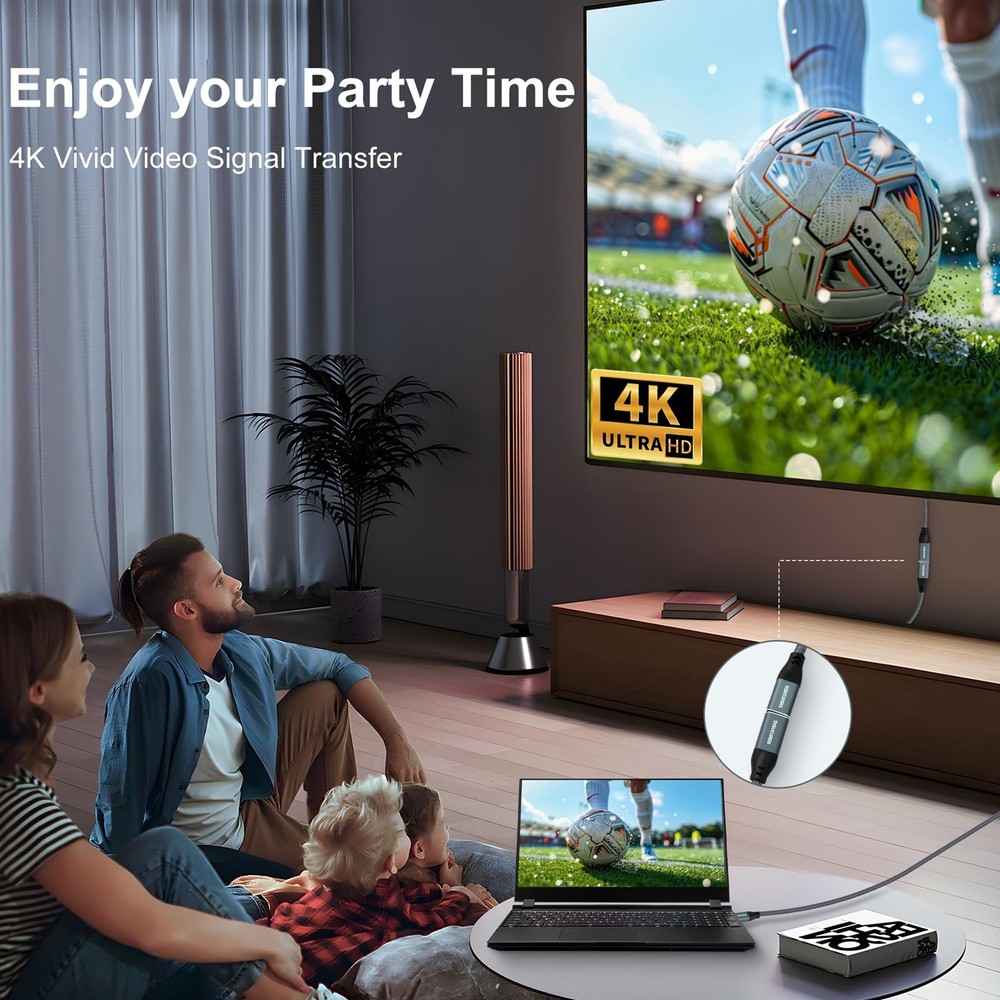 Thsucords USB C Extension Cable 10FT 2Pack, Type C 3.1 0Gbps 10FT, Grey