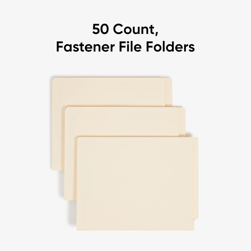 Heavyweight End Tab Fastener File Folder - Durable & Reinforced