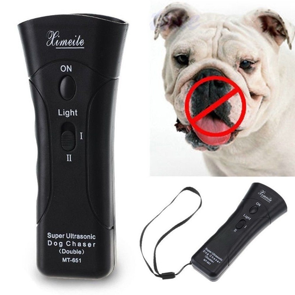 Ultrasonic Dog Trainer with Flashlight – Stop Barking & Improve Behavior