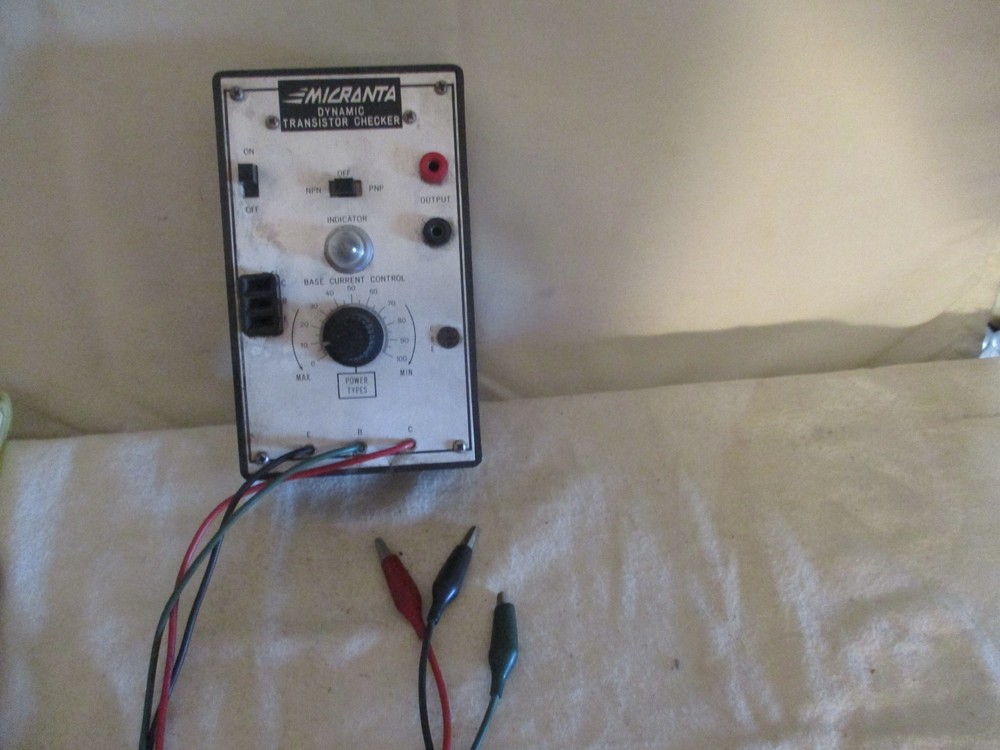 Micronta Dynamic Transistor Checker Vintage Electronic Test Equipment Meter